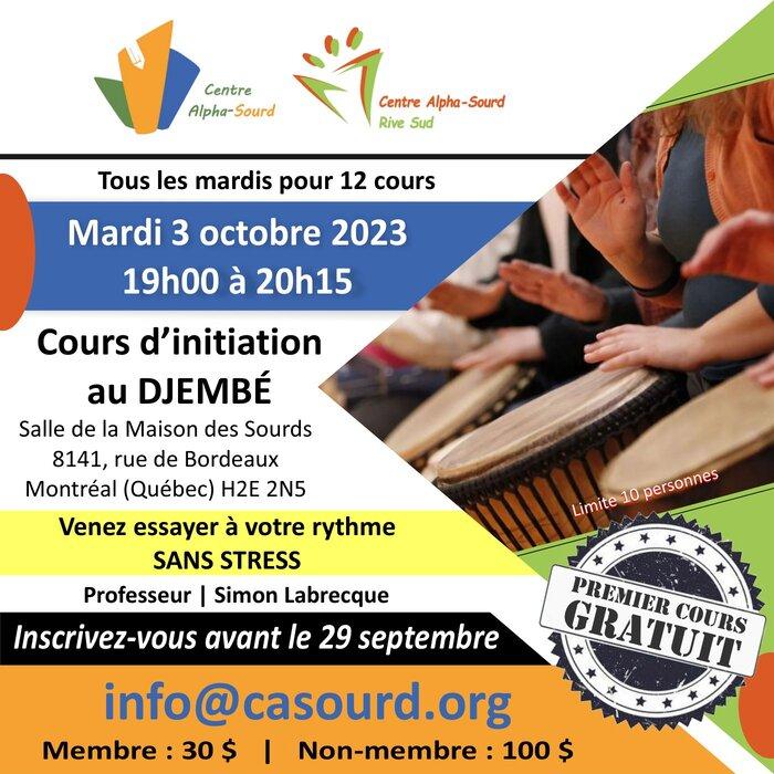 Cours de djembé - Automne 2023