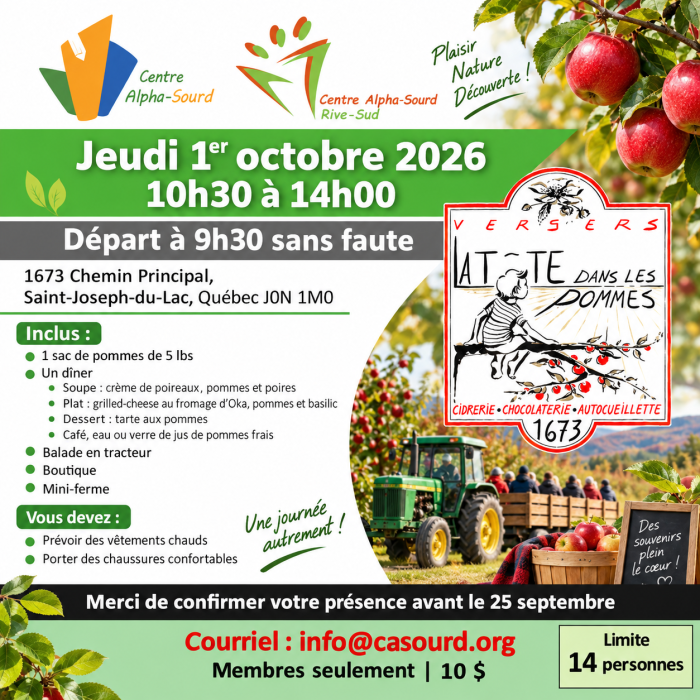 La tête dans les pommes